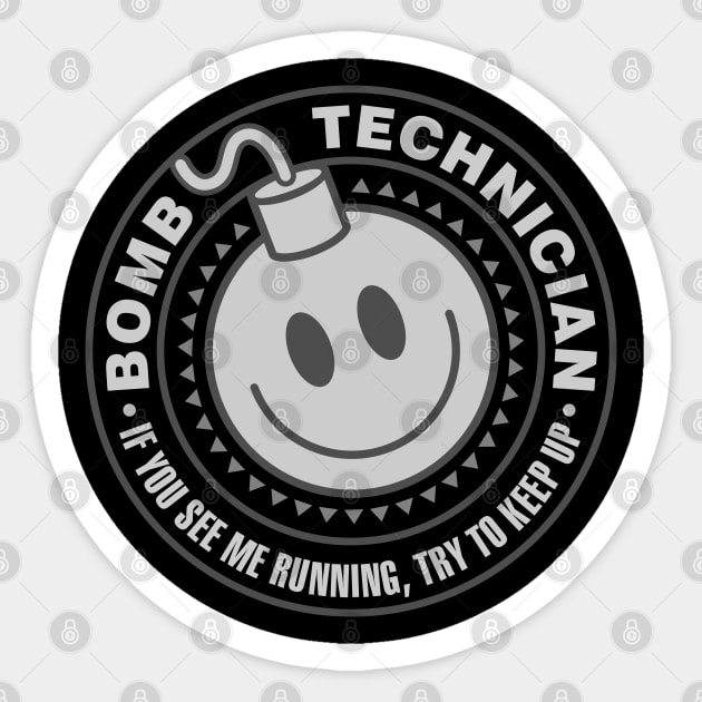 Bomb Technician Sticker by DavesTees